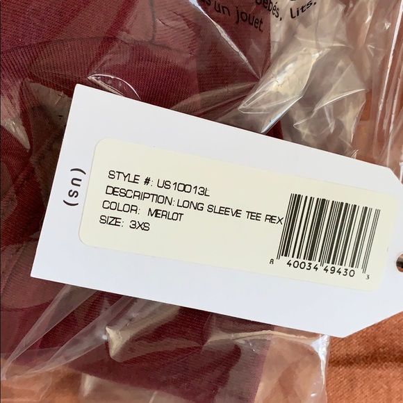 Universal Standard Long Sleeve Tee Rex in Merlot - Picture 4 of 4